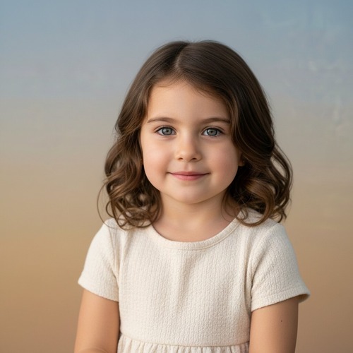 Example child face generated by AI