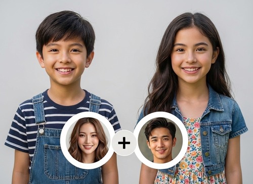 AI generated girl from parents photos